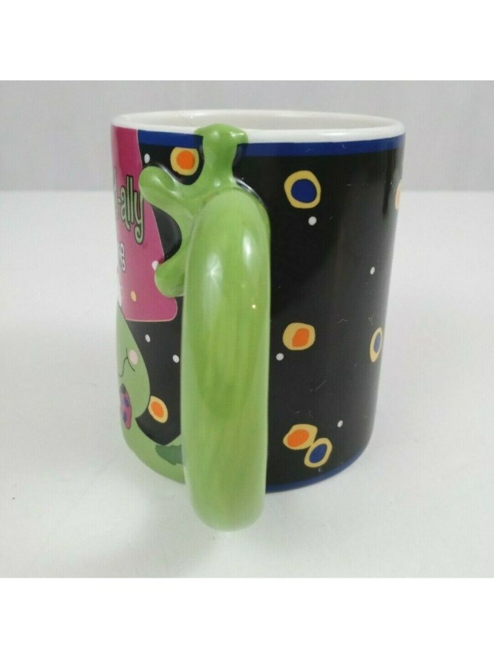 50 Years Old Is Toad-ally Awesome Frog With Leg Handle Coffee Cup 4" Tall - Picture 4 of 7